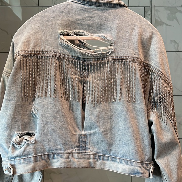 Bling Jean Jacket 🪩💖 - Picture 8 of 11